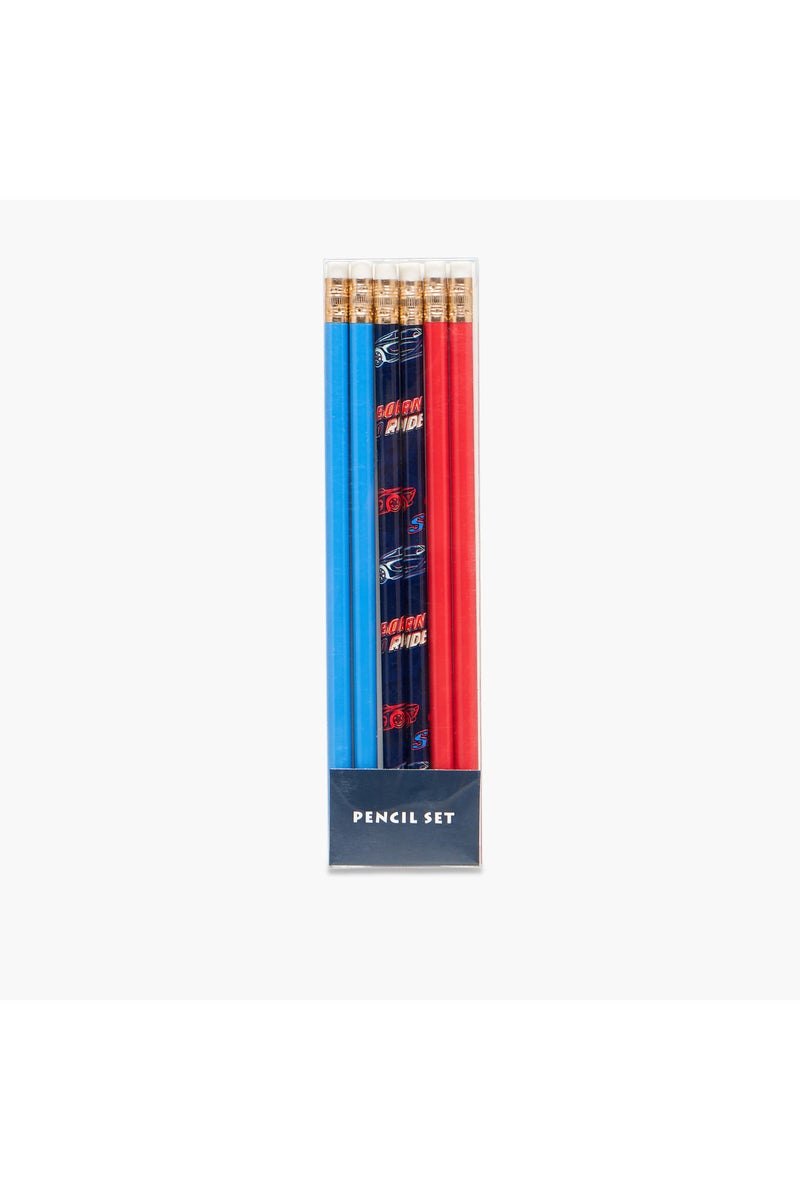 LIFESTYLE Wooden Pencil with Eraser - Set of 6 - Image 1